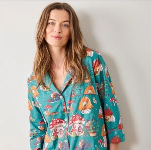 Printfresh Autumn Criters Teal Sleep SHIR